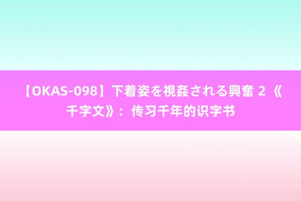 【OKAS-098】下着姿を視姦される興奮 2 《千字文》：传习千年的识字书