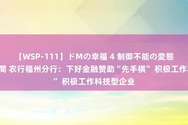 【WSP-111】ドMの幸福 4 制御不能の変態ボディ4時間 农行福州分行：下好金融赞助“先手棋” 积极工作科技型企业