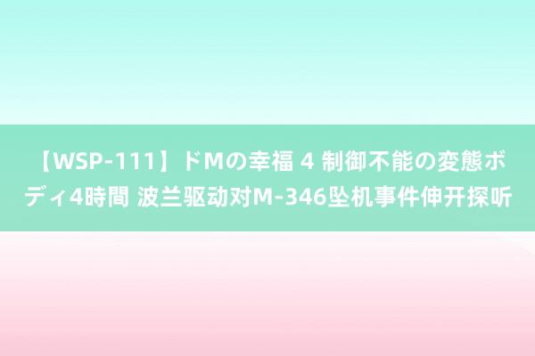 【WSP-111】ドMの幸福 4 制御不能の変態ボディ4時間 波兰驱动对M-346坠机事件伸开探听