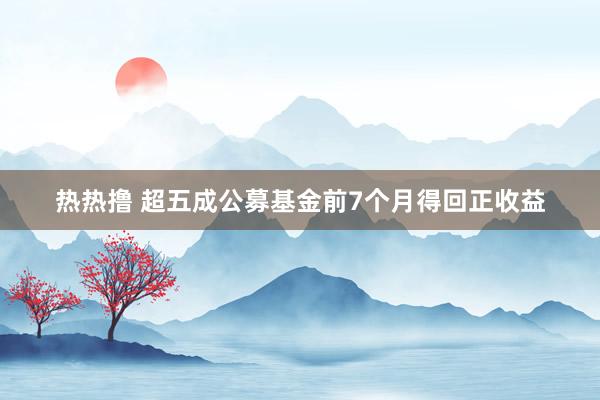 热热撸 超五成公募基金前7个月得回正收益