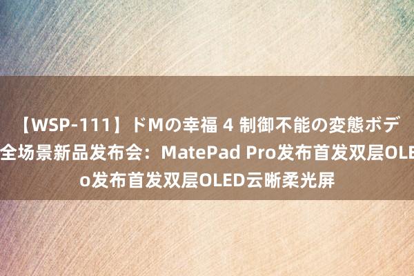 【WSP-111】ドMの幸福 4 制御不能の変態ボディ4時間 华为全场景新品发布会：MatePad Pro发布首发双层OLED云晰柔光屏