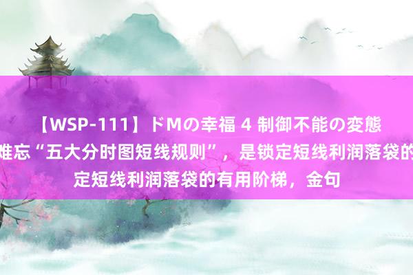 【WSP-111】ドMの幸福 4 制御不能の変態ボディ4時間 要难忘“五大分时图短线规则”，是锁定短线利润落袋的有用阶梯，金句