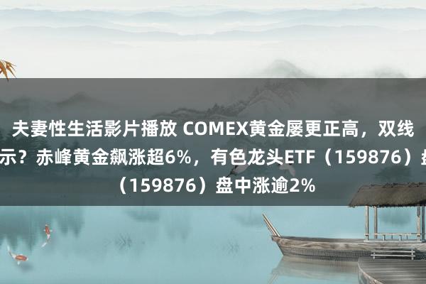 夫妻性生活影片播放 COMEX黄金屡更正高，双线逻辑或已表示？赤峰黄金飙涨超6%，有色龙头ETF（159876）盘中涨逾2%